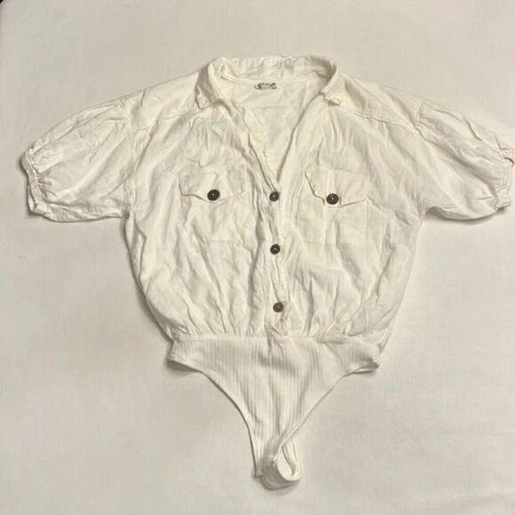 Free People So-Fari Bodysuit in Ivory - XS ($68) - Picture 5 of 10